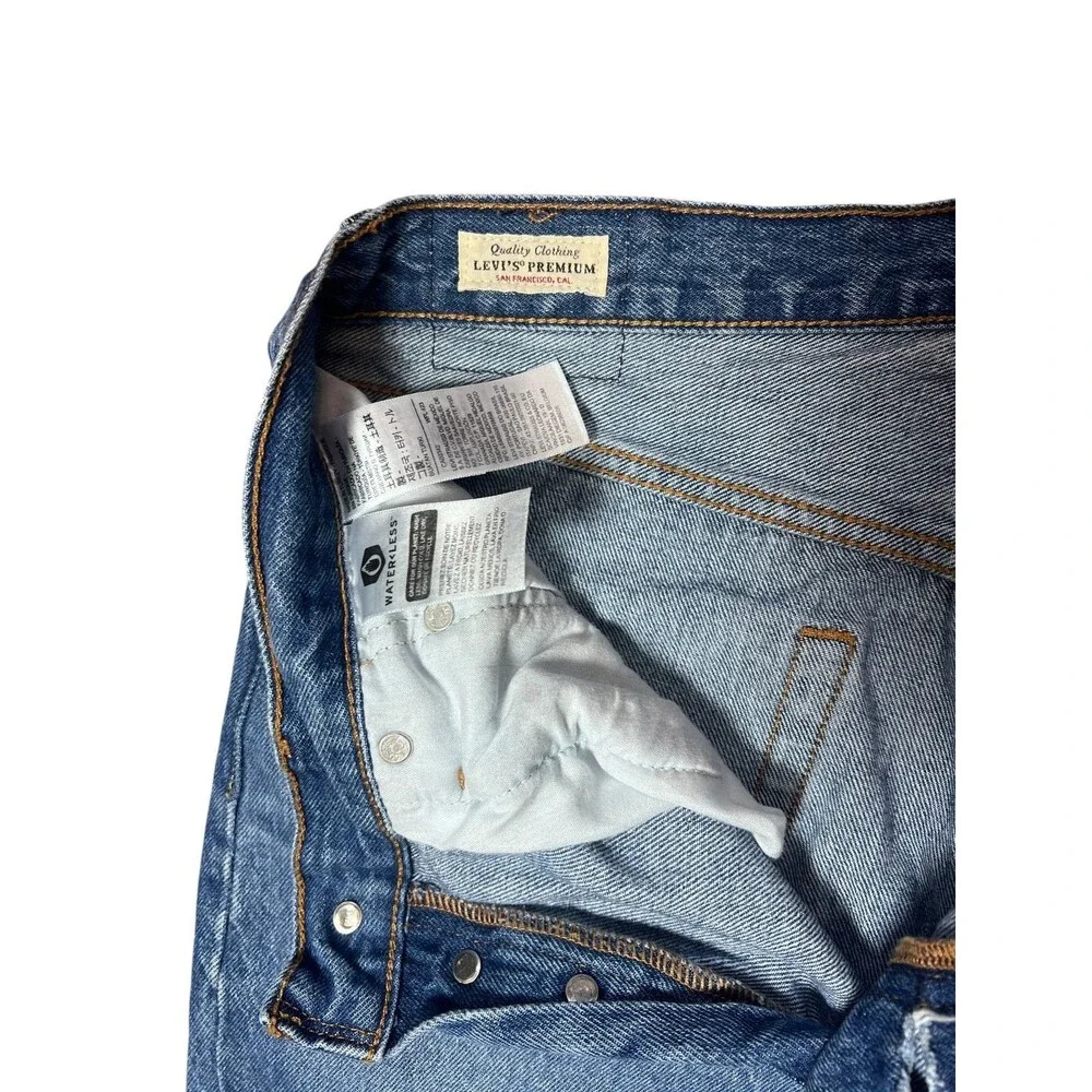 Levi’s 501 Premium Distressed Straight Leg Denim Jeans Men’s W30 L30